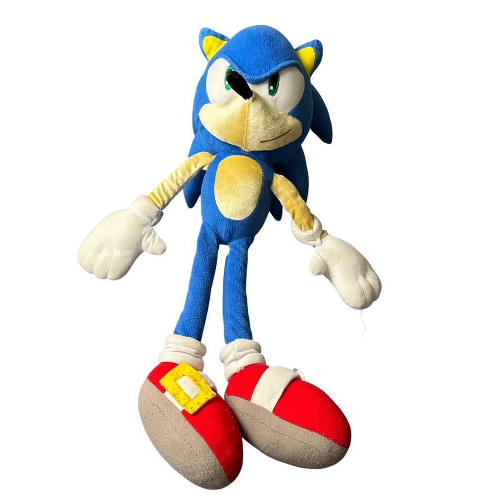 SEGA Sonic the Hedgehog Plush 24 Inch Large Stuffed Animal Toy Blue Red Shoes